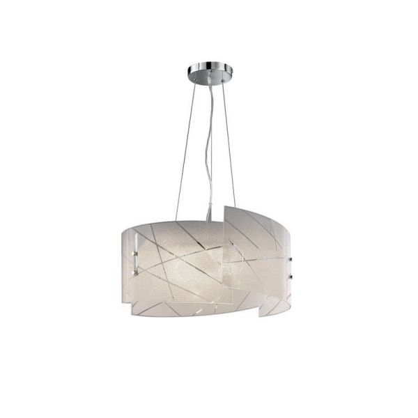 Lámpara de Techo Cristal Estilo Clásico SANDRINA Bombilla excl. 3x E27 max. 40W IP20 | LeonLeds