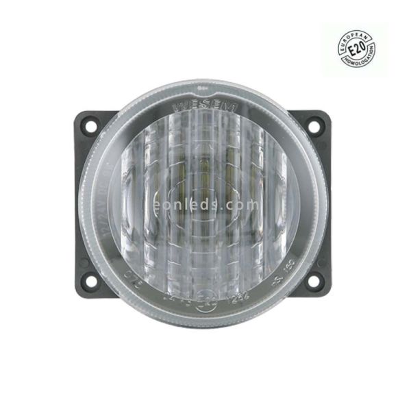 Farol Redondo Ø80 LED -Fog- com cabo E20 Homologado | leonleds