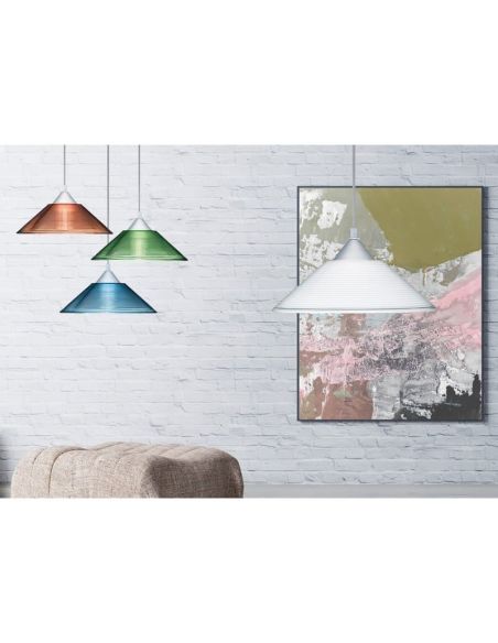 DIEGO Candeeiro de teto de vidro canelado Lâmpada de altura ajustável excl. 1x E27 máx. 40W IP20 | LeonLeds