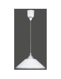 Lámpara de Techo Vidrio Estriado DIEGO Altura Ajustable Bombilla excl. 1x E27 max. 40W IP20 | LeonLeds
