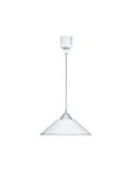 Lámpara de Techo Vidrio Estriado DIEGO Altura Ajustable Bombilla excl. 1x E27 max. 40W IP20 | LeonLeds