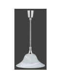 VIOLA Plafonnier Verre Mat Ampoule excl. 1x E27 max. Corps en bronze ou nickel 40 W | LéonLeds