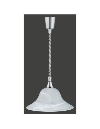 Lámpara de Techo VIOLA Vidrio Mate Bombilla excl. 1x E27 max. 40W Cuerpo Bronce o Níquel | LeonLeds