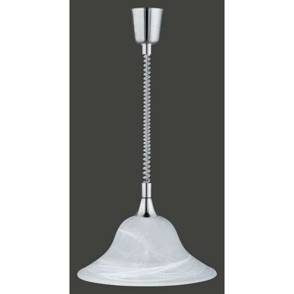 Lámpara de Techo VIOLA Vidrio Mate Bombilla excl. 1x E27 max. 40W Cuerpo Bronce o Níquel | LeonLeds