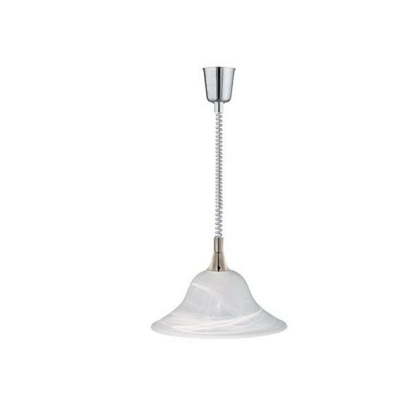 Lámpara de Techo VIOLA Vidrio Mate Bombilla excl. 1x E27 max. 40W Cuerpo Bronce o Níquel | LeonLeds