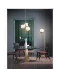 Lámpara de Techo Bolas Tulipa Vidrio PURE Bombilla excl. 3x E14 max. 28W | LeonLeds