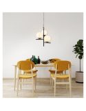 Lámpara de Techo Bolas Tulipa Vidrio PURE Bombilla excl. 3x E14 max. 28W | LeonLeds