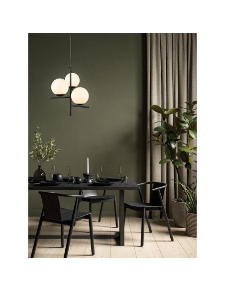 Lámpara de Techo Bolas Tulipa Vidrio PURE Bombilla excl. 3x E14 max. 28W | LeonLeds
