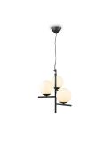 Abajur de esferas de vidro PURE lâmpada de teto excl. 3x E14 máx. 28W | LeonLeds