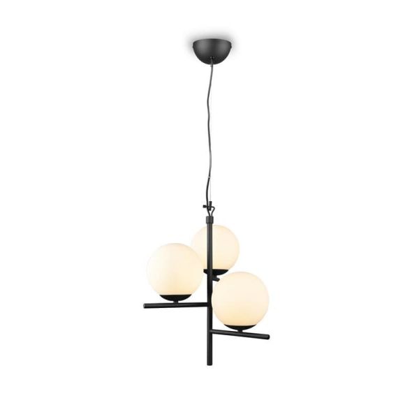 Lámpara de Techo Bolas Tulipa Vidrio PURE Bombilla excl. 3x E14 max. 28W | LeonLeds
