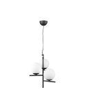 PURE Boules de Verre Abat-Jour Plafonnier Ampoule excl. 3x E14 maximum. 28W | LéonLeds