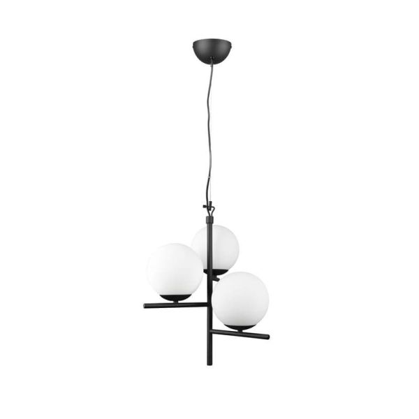 Abajur de esferas de vidro PURE lâmpada de teto excl. 3x E14 máx. 28W | LeonLeds