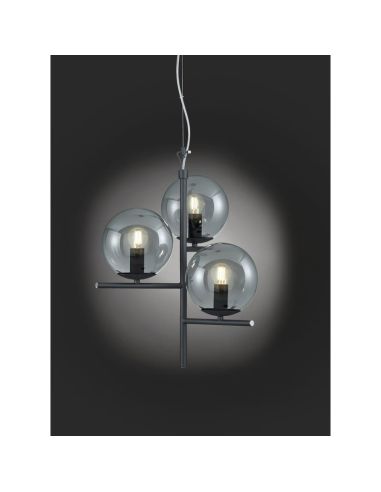 PURE Boules de Verre Abat-Jour Plafonnier Ampoule excl. 3x E14 maximum. 28W | LéonLeds