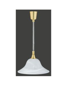 Lámpara de Techo VIOLA Vidrio Mate Bombilla excl. 1x E27 max. 40W Cuerpo Bronce o Níquel | LeonLeds 2