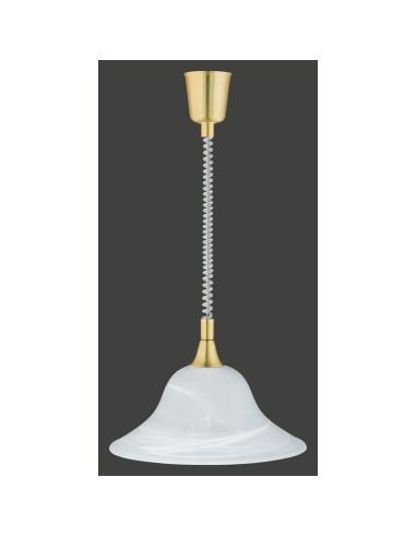 Lámpara de Techo VIOLA Vidrio Mate Bombilla excl. 1x E27 max. 40W Cuerpo Bronce o Níquel | LeonLeds