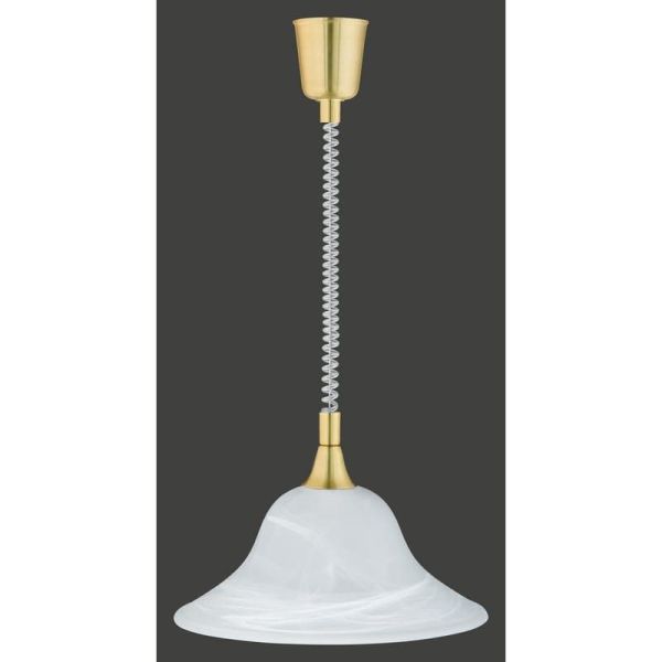 Lámpara de Techo VIOLA Vidrio Mate Bombilla excl. 1x E27 max. 40W Cuerpo Bronce o Níquel | LeonLeds
