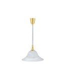 Lámpara de Techo VIOLA Vidrio Mate Bombilla excl. 1x E27 max. 40W Cuerpo Bronce o Níquel | LeonLeds