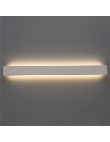 FOSCA Aplique de parede LED de alumínio 18W 1800lm 60cm de comprimento Branco/Preto/Ouro 2700K-3000K com interruptor deslizante