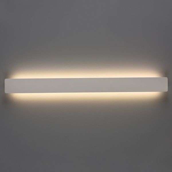 Applique murale LED FOSCA aluminium 18W 1800lm 60cm de long Blanc/Noir/Or 2700K-3000K avec interrupteur à glissière