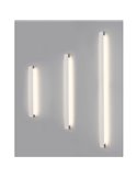 Aplique LED de Pared FOSCA de aluminio 30W 2600lm 90cm de largo Blanco/Negro/Oro 2700K-3000K con Interruptor deslizante