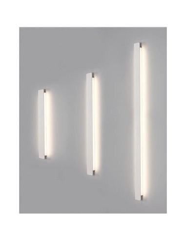 Applique murale LED FOSCA aluminium 30W 2600lm 90cm de long Blanc/Noir/Or 2700K-3000K avec interrupteur à glissière