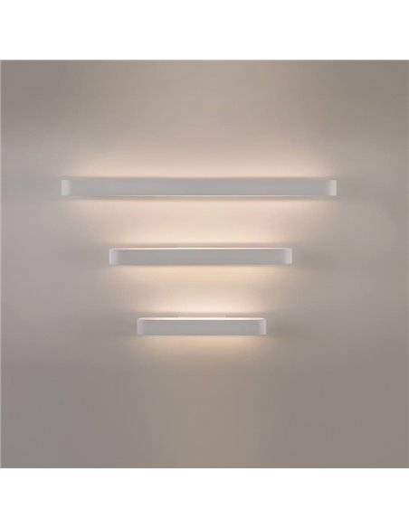 Applique murale LED Gala 43cm blanc/noir/or 20W 2430lm, 2700K-3000K avec interrupteur coulissant