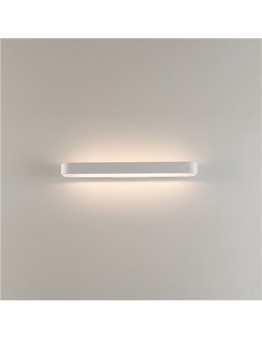 Applique murale LED arrondie GALA 60cm blanc/noir/or 31W 3650lm, 2700K-3000K avec interrupteur coulissant