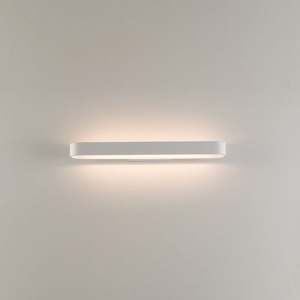 Aplique de Pared LED redondeado GALA 60cm blanco/negro/oro 31W 3650lm, 2700K-3000K con Interruptor deslizante
