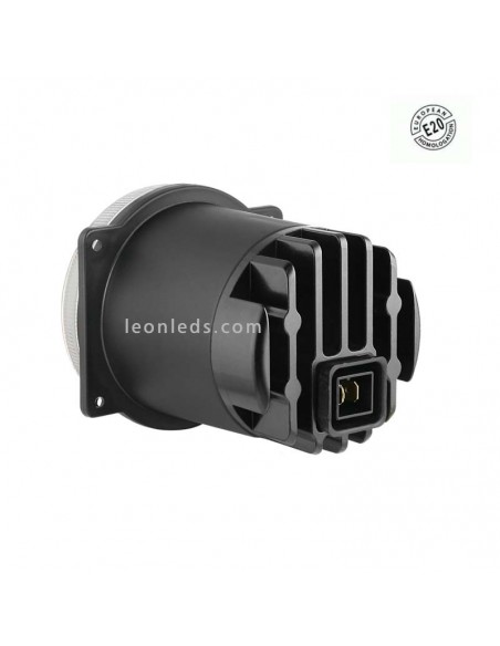 Phare rond Ø80 LED -Fog- avec connecteur homologué E20 | leonleds