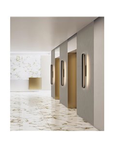 Aplique LED arredondado GALA 90cm branco/preto/dourado 43W 5190lm, 2700K-3000K com interruptor deslizante 2