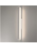 Aplique de Pared LED redondeado GALA 90cm blanco/negro/oro 43W 5190lm, 2700K-3000K con Interruptor deslizante