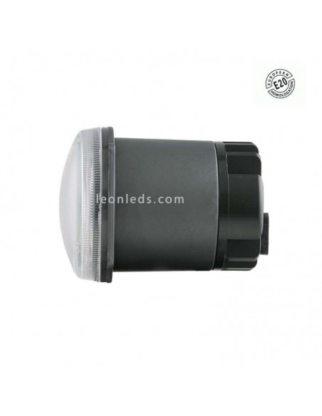 Farol redondo Ø80 LED -Fog- com conector aprovado E20 | leonleds