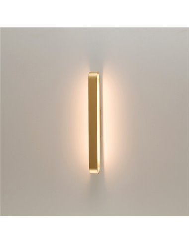 Applique murale LED arrondie GALA 90cm blanc/noir/or 43W 5190lm, 2700K-3000K avec interrupteur coulissant