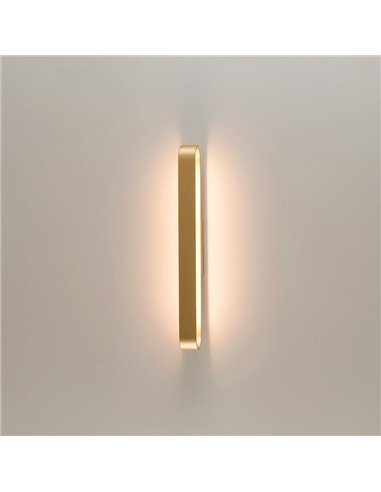 Aplique LED arredondado GALA 90cm branco/preto/dourado 43W 5190lm, 2700K-3000K com interruptor deslizante