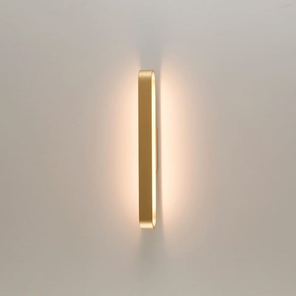 Applique murale LED arrondie GALA 90cm blanc/noir/or 43W 5190lm, 2700K-3000K avec interrupteur coulissant