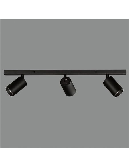 Faixa de Teto 3 Focos LED Ajustáveis GINA GU10 3x8W branco/preto