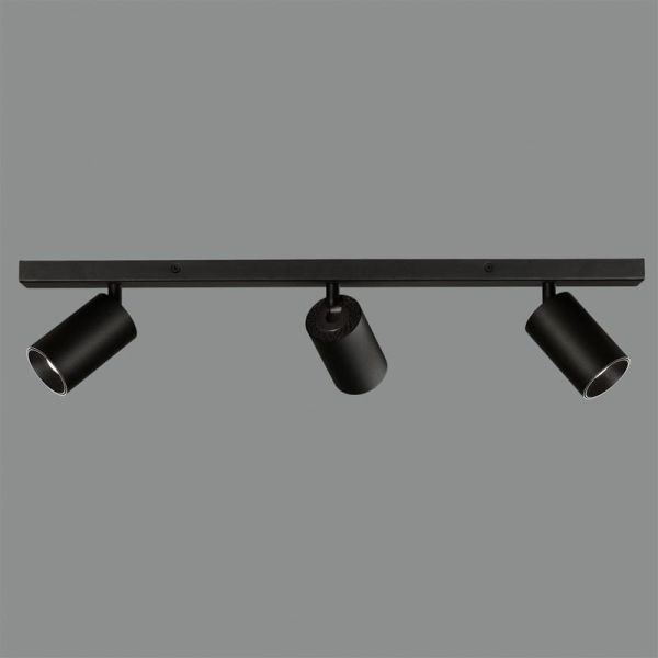 Bande de Plafond 3 Spots LED Orientables GINA GU10 3x8W blanc/noir