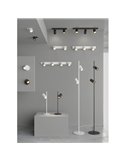 Regleta de Techo 3 Focos LED Orientables GINA GU10 3x8W blanco/negro