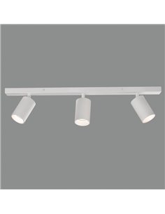 Regleta de Techo 3 Focos LED Orientables GINA GU10 3x8W blanco/negro 2