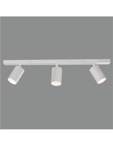 Regleta de Techo 3 Focos LED Orientables GINA GU10 3x8W blanco/negro