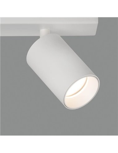 Regleta de Techo 4 Focos Orientables GINA LED GU10 4x8W blanco/negro