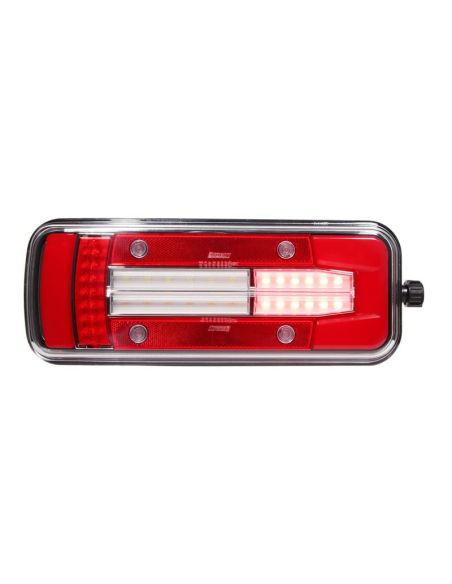 Luz LED para caminhão com conector lateral 7 pinos Glo Track 12V 24V Lucidity 26064PLH-V