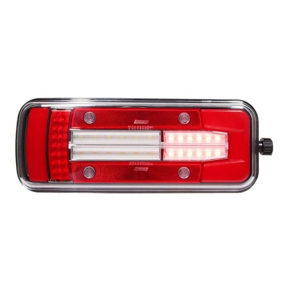 Luz LED para caminhão com conector lateral 7 pinos Glo Track 12V 24V Lucidity 26064PLH-V