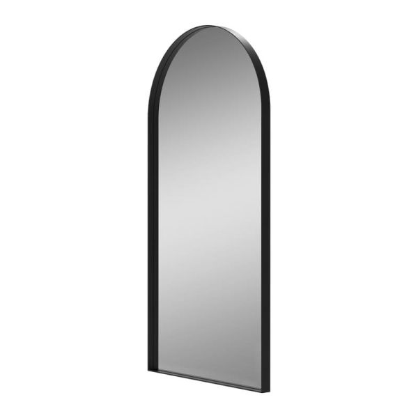 Miroir pleine longueur non éclairé avec cadre en forme d'arc GIORGIA 170cmx70cm Noir