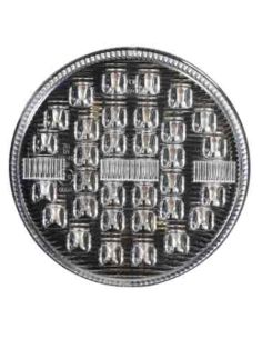 Lanterna Traseira LED 3 Funções Redonda 12V / 24V Abajur Transparente 9Cm de diâmetro