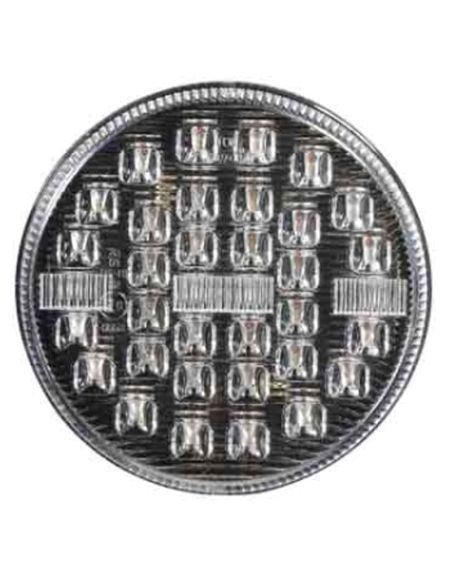 Piloto Trasero LED 3 Funciones Redondo 12V / 24V Tulipa Transparente 9Cm de diámetro