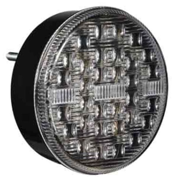 Piloto Trasero LED 3 Funciones Redondo 12V / 24V Tulipa Transparente 9Cm de diámetro