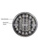 Piloto Trasero LED 3 Funciones Redondo 12V / 24V Tulipa Transparente 9Cm de diámetro