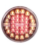 Piloto Trasero LED 3 Funciones Redondo 12V / 24V Tulipa Transparente 9Cm de diámetro