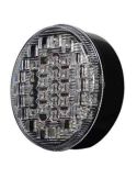 Piloto Trasero LED con Niebla y Marcha Atrás Redondo 12V / 24V Tulipa Transparente 9Cm de diámetro